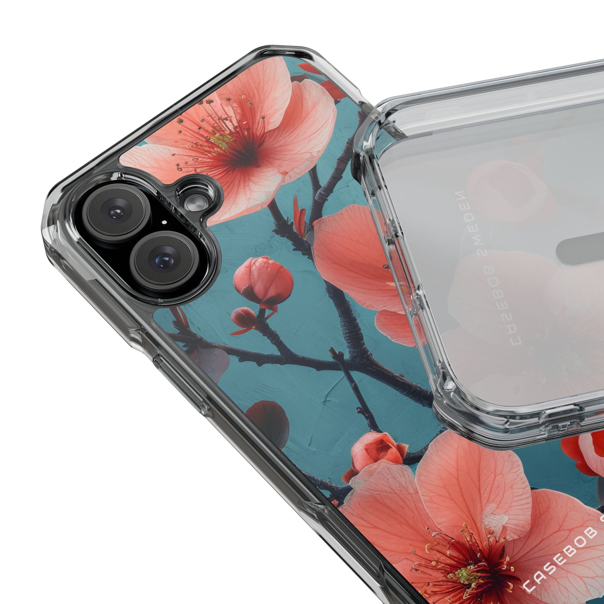 Floral Harmony Burst iPhone 16 - Clear Impact Phone Case