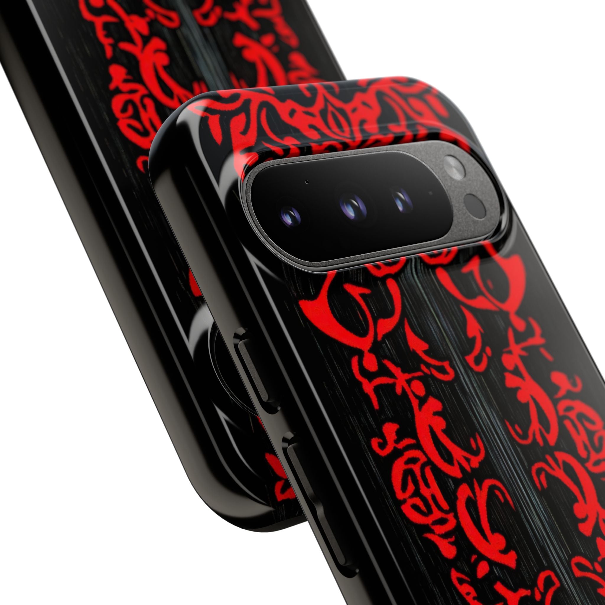 Crimson Spiral Google Pixel 9 Pro Case - Tough