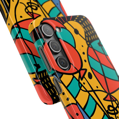 Playful Lines in Motion Samsung S23 - Slim Phone Case