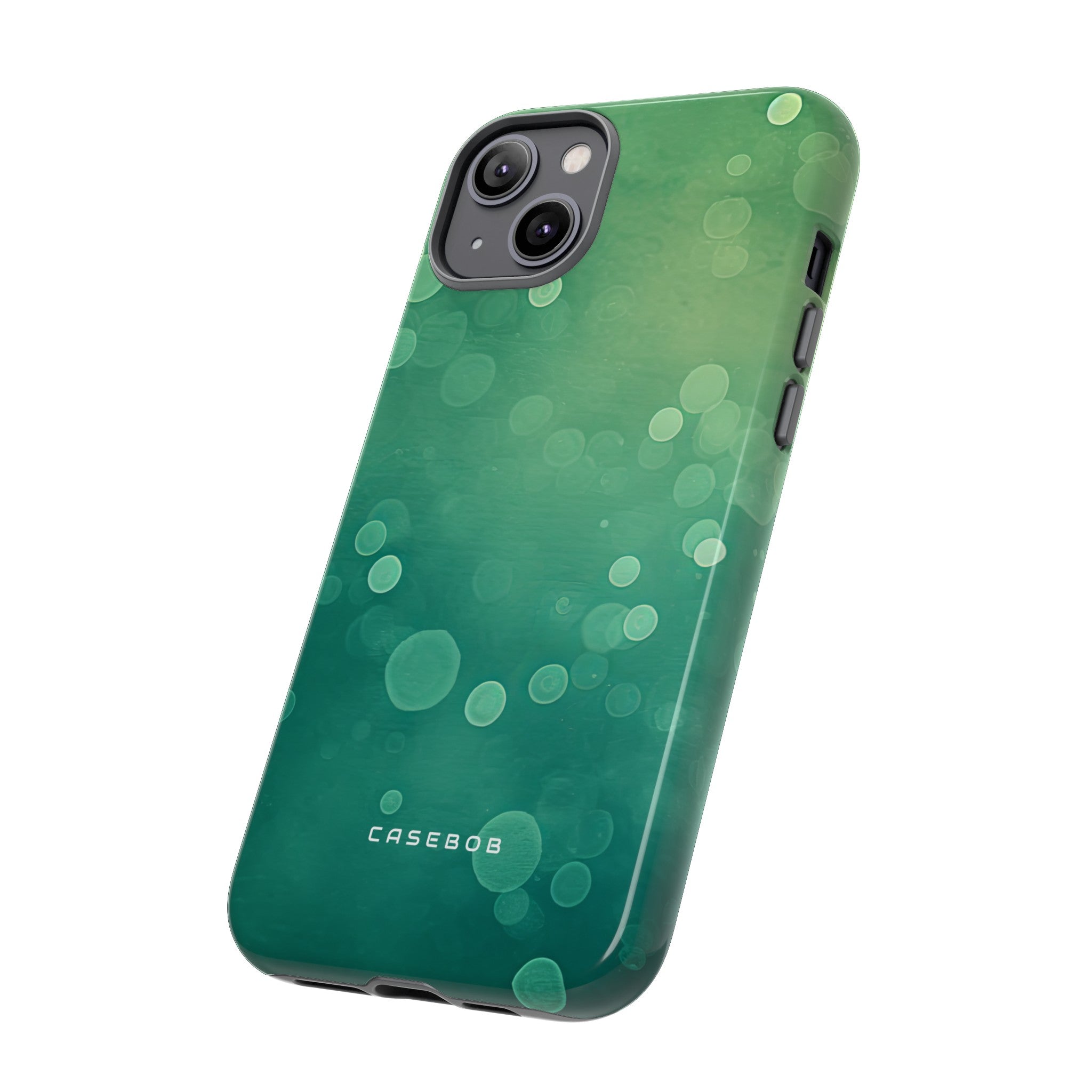 Green Dot Matrix - Protective Phone Case