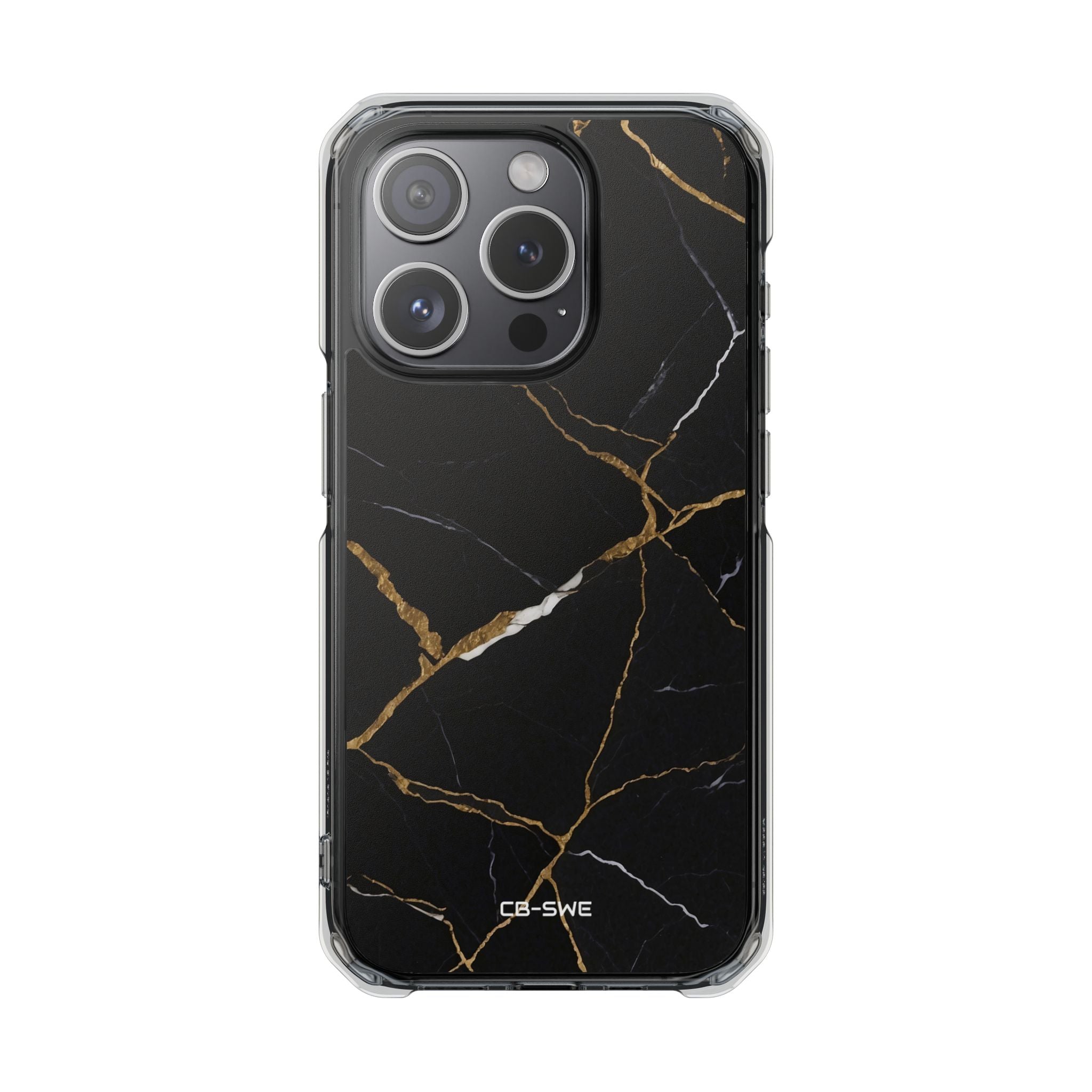 Golden Veins Emerge iPhone Case - Impact