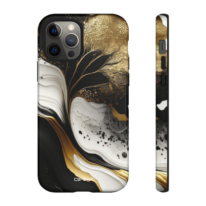Gold Swirl Elegance - iPhone Case