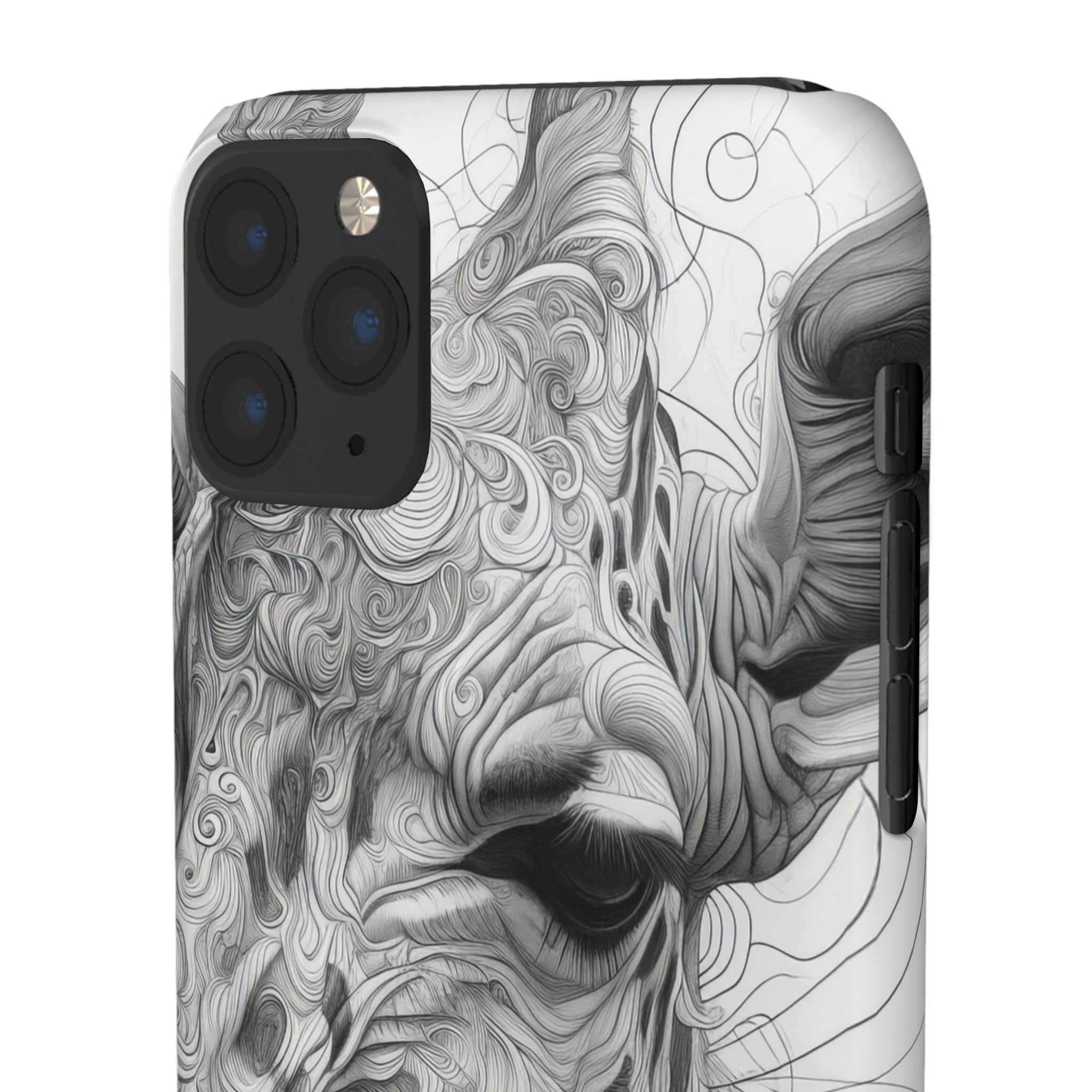 Monochrome Giraffe | Slim Phone Case for iPhone