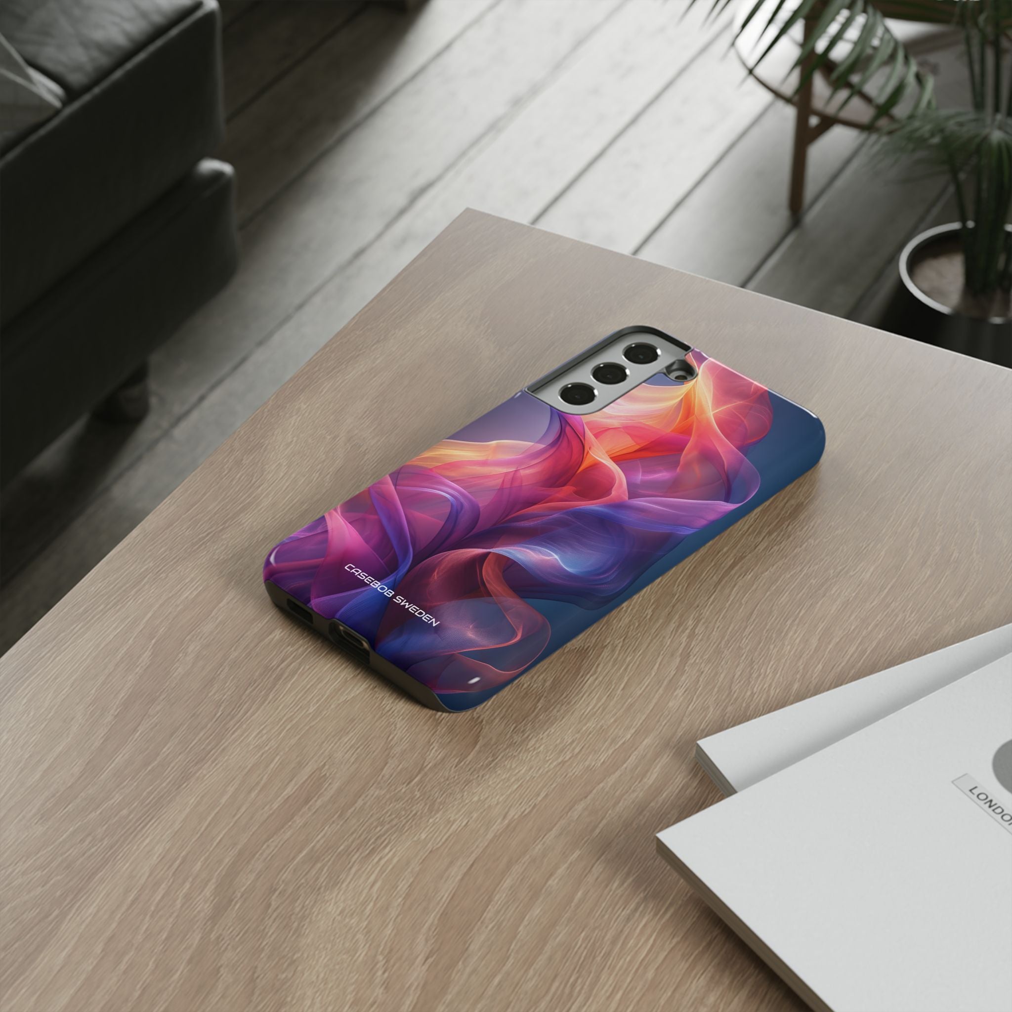 Violet Orange Flow - Tough Samsung S22 Phone Case