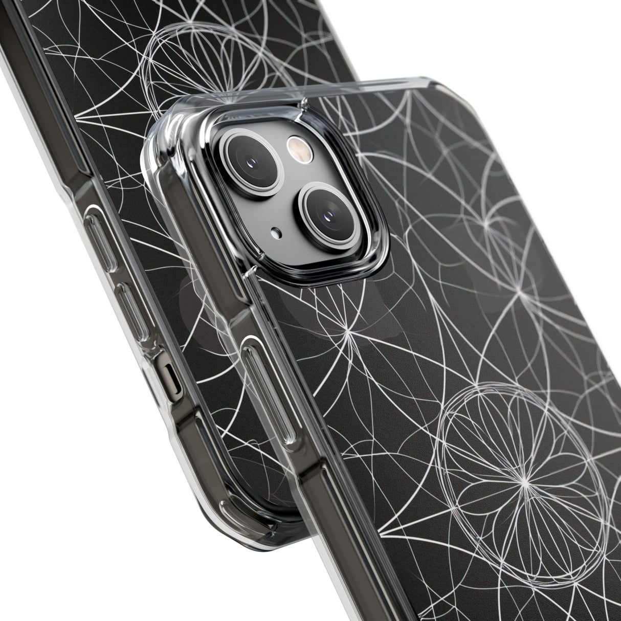 Symmetrische Eleganz – Handyhülle für iPhone (Clear Impact – Magnetisch)