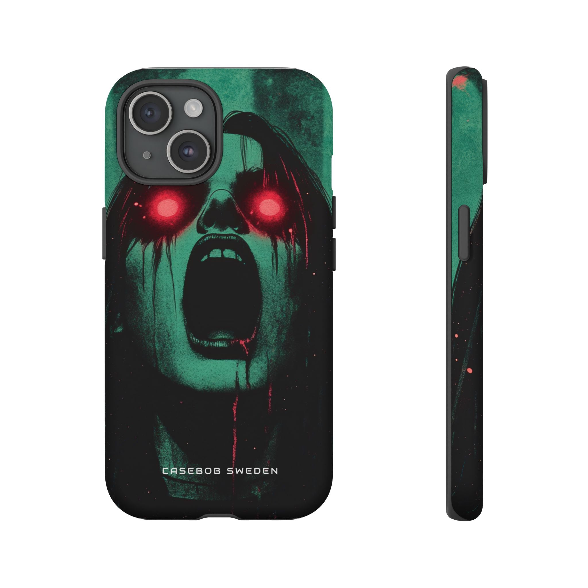 Haunting Glow of Gothic Eyes iPhone 15 - Tough Phone Case