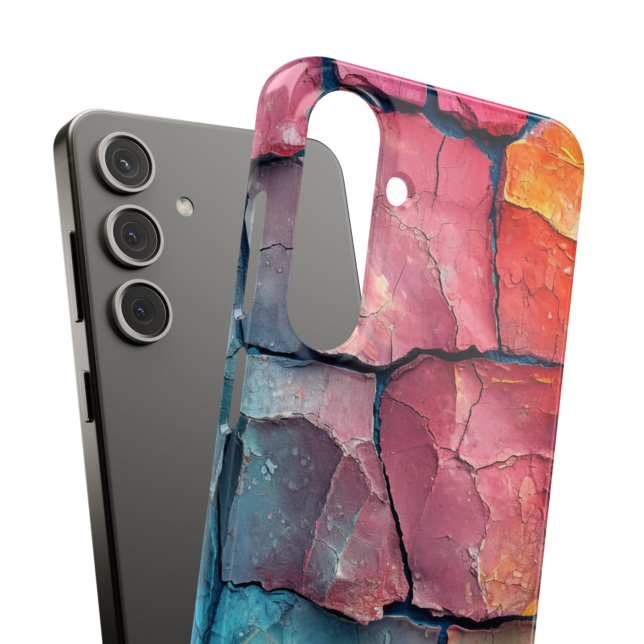 Cracked Earth Mosaic - Slim Samsung S24 Phone Case