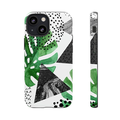 Grunge Green Tropical - Protective Phone Case