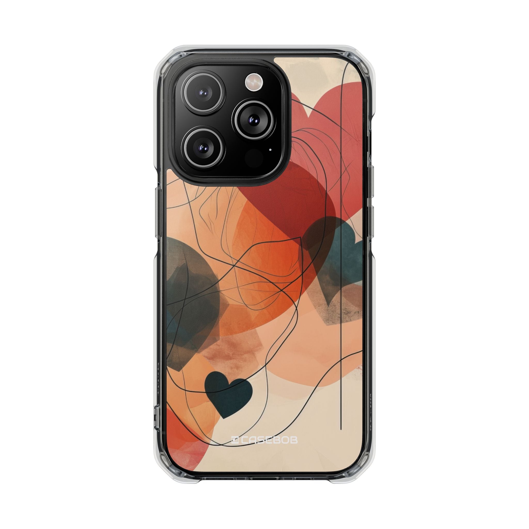 Abstract Heart Harmony - Phone Case for iPhone