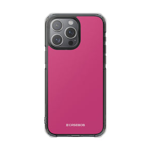 Magenta Pantone | Handyhülle für iPhone (Clear Impact Case – magnetisch) 