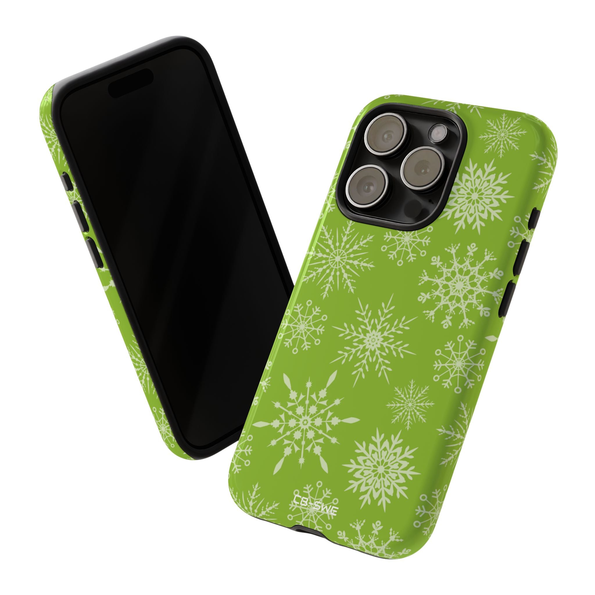 Snowflakes Dance Playfully - iPhone Case