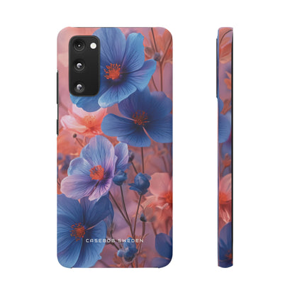 Harmonious Blooming Blues and Pinks Samsung S20 - Slim Phone Case