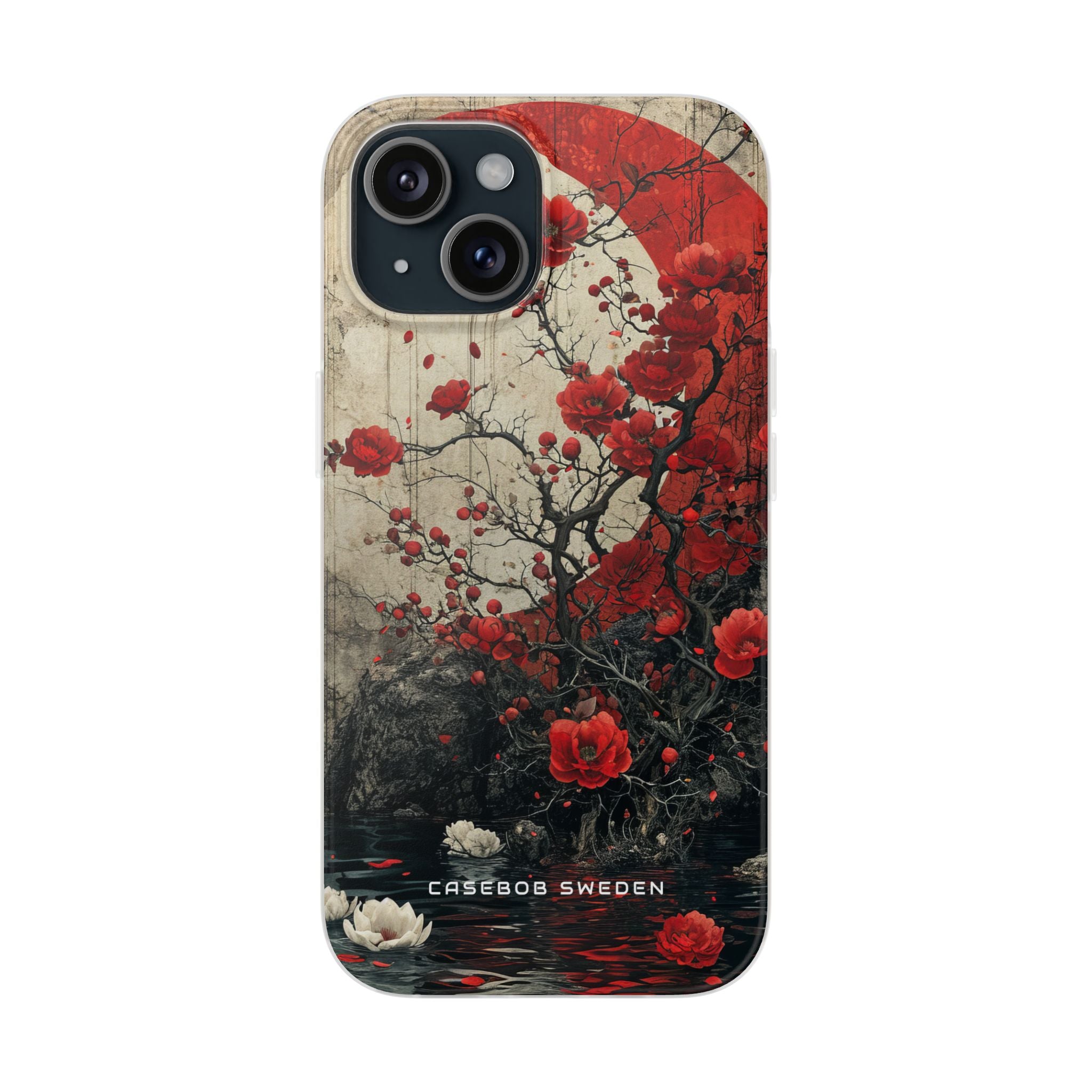 Zen Blossoms in Moonlight iPhone 15 - Flexi Phone Case