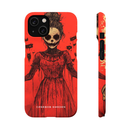 Haunting Scarlet Descent iPhone 14 - Slim Phone Case