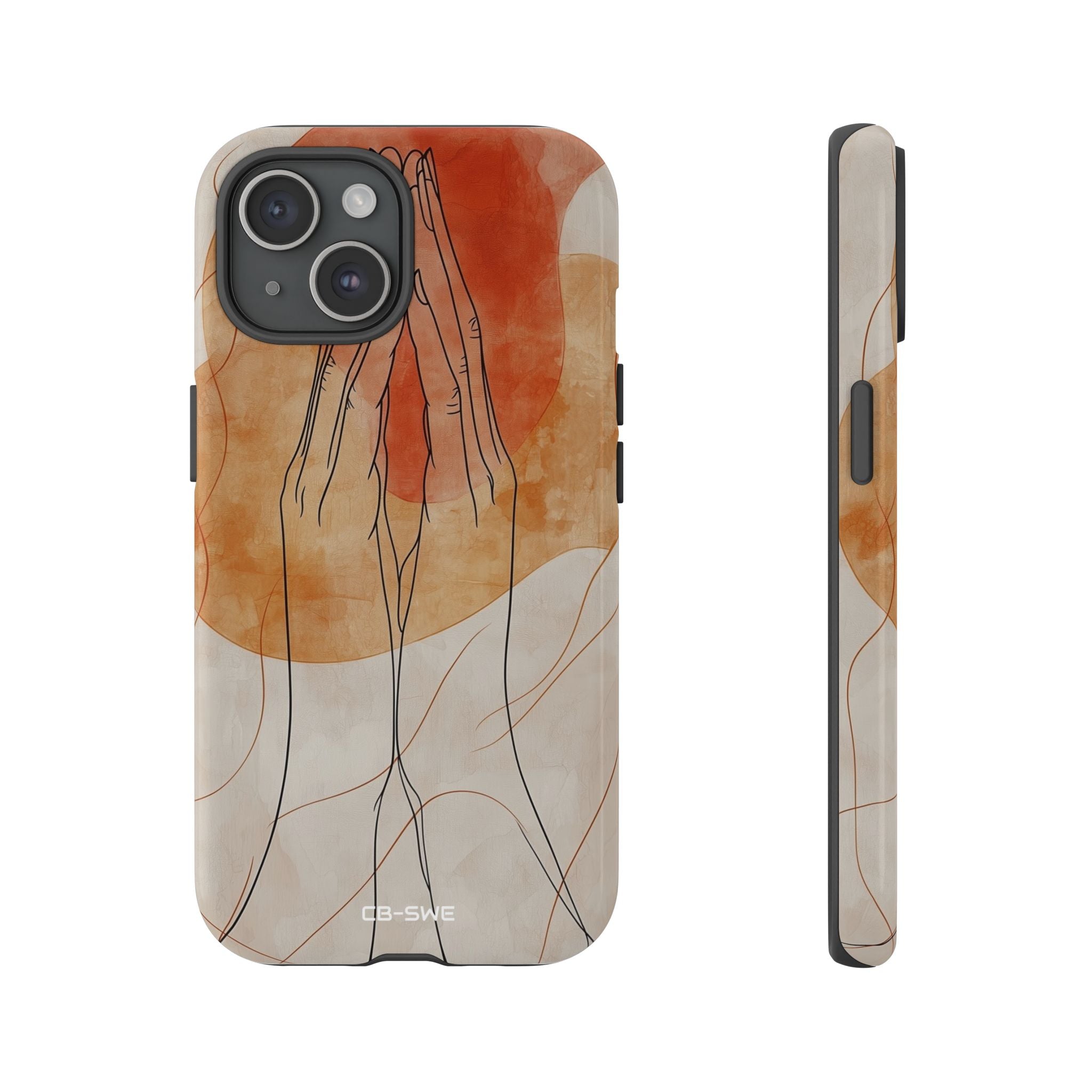 Hands Embrace Light - iPhone Case