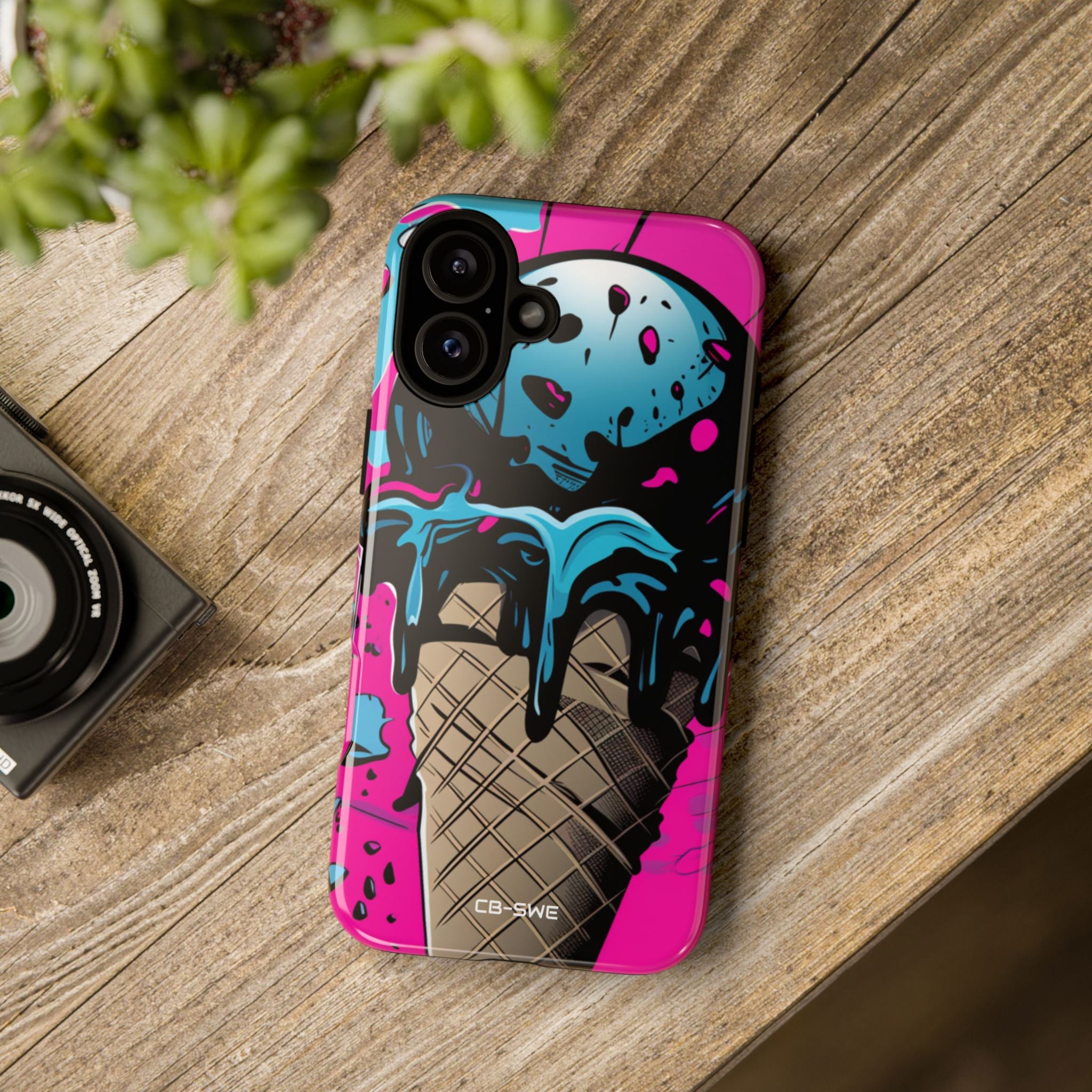 Vibrant Ice Cream Splash - iPhone Case