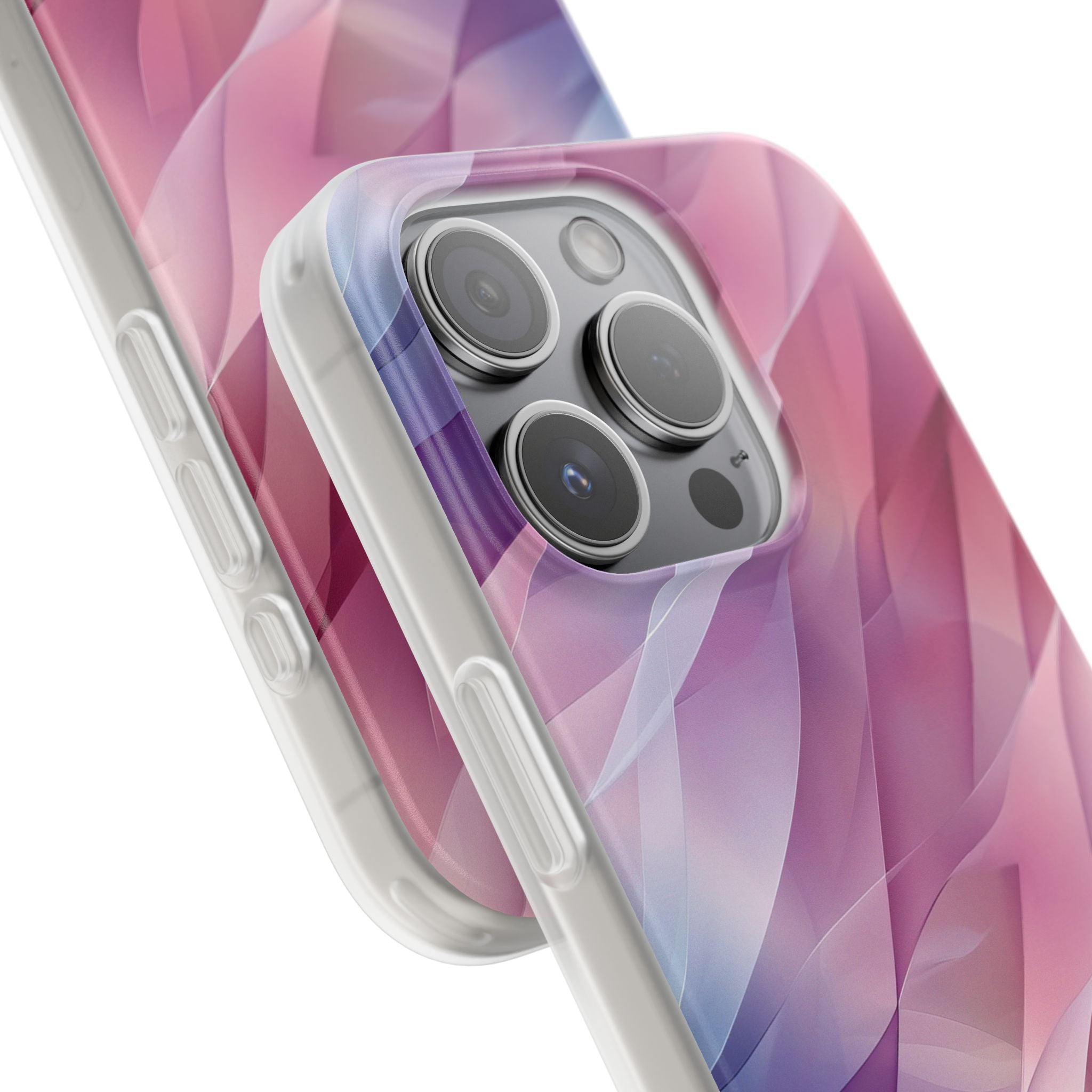 Pink Wave iPhone 15 Pro Case - Soft