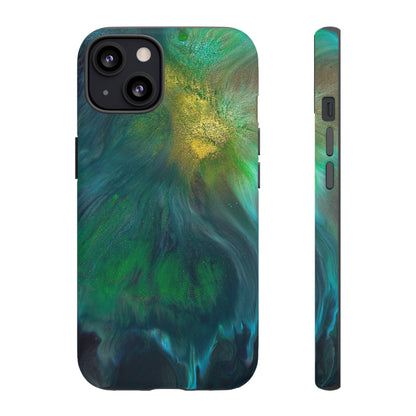 Beryll Green Ink Art iPhone Case (Protective) iPhone 13 Matte Phone Case