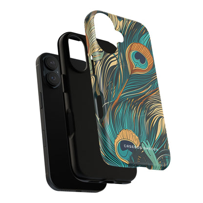 Art Nouveau Peacock Elegance iPhone 16  Tough+ Phone Case