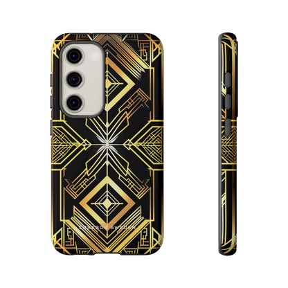 Golden Geometric Opulence Samsung S23 - Tough Phone Case