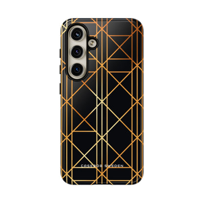 Golden Geometric Elegance Samsung S24 - Tough Phone Case