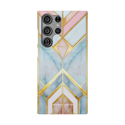 Gold Pink Art Deco - Slim Samsung S23 Phone Case