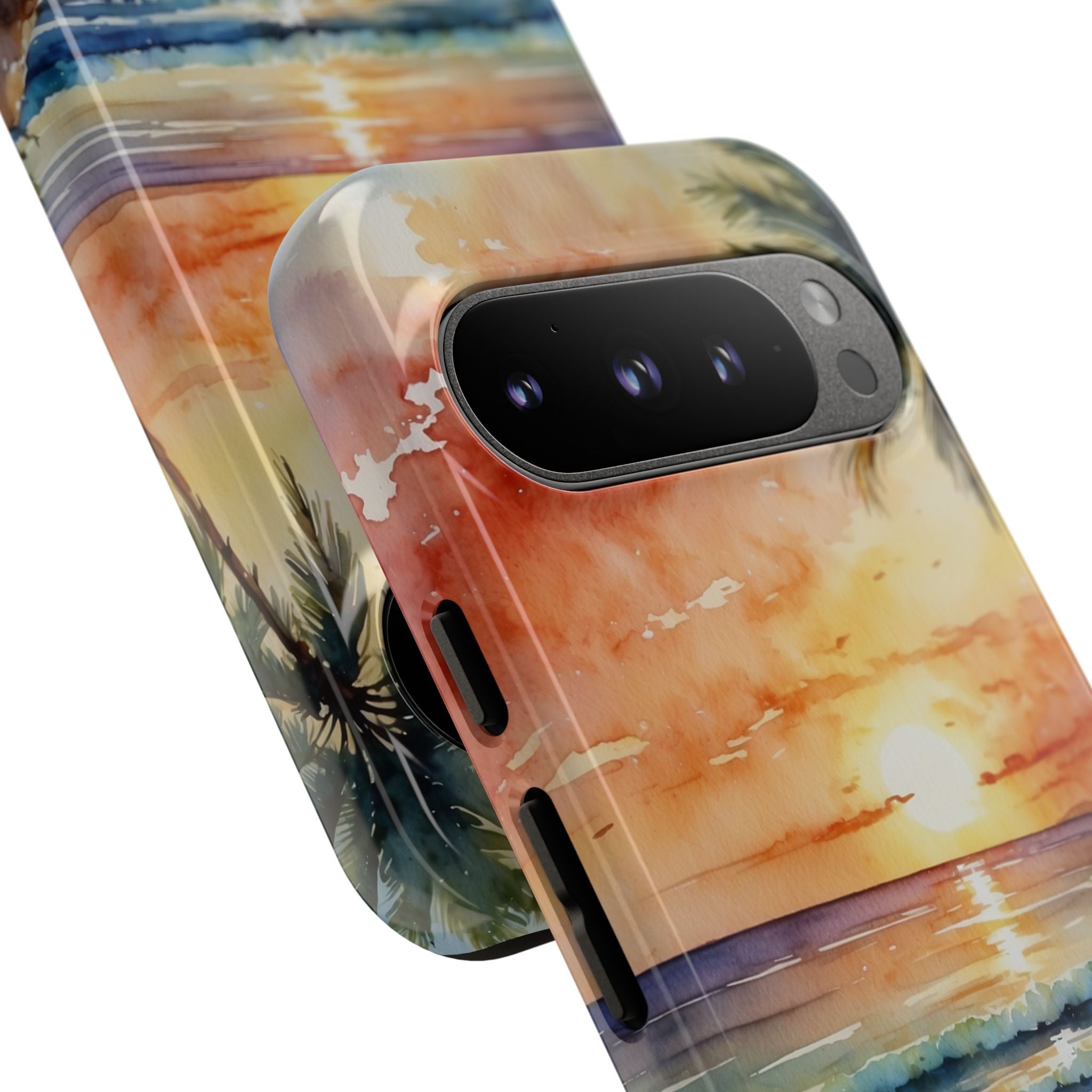 Sunset Palm Google Pixel 9 Pro Case - Tough