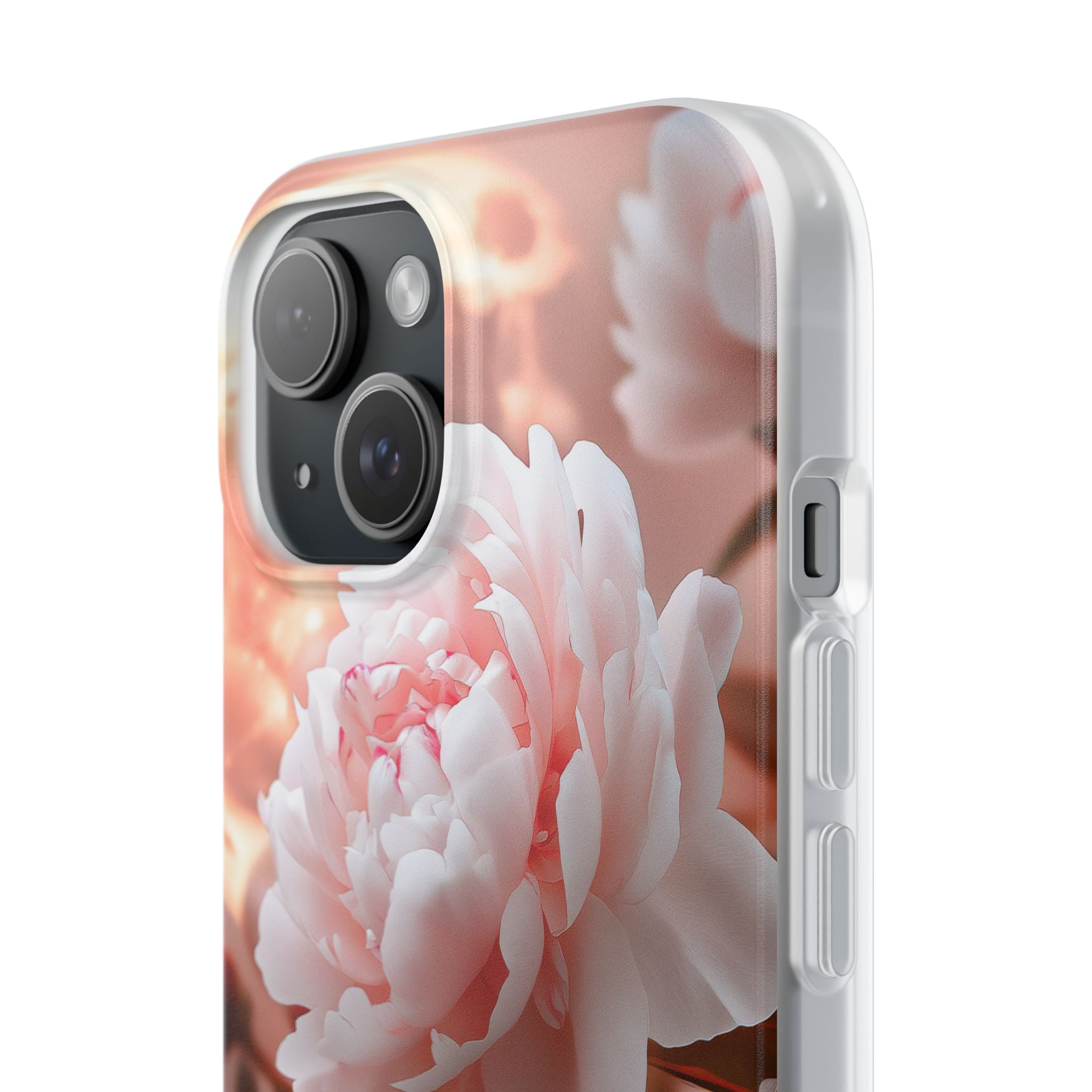 Peony Moonlight iPhone 15 Case - Soft
