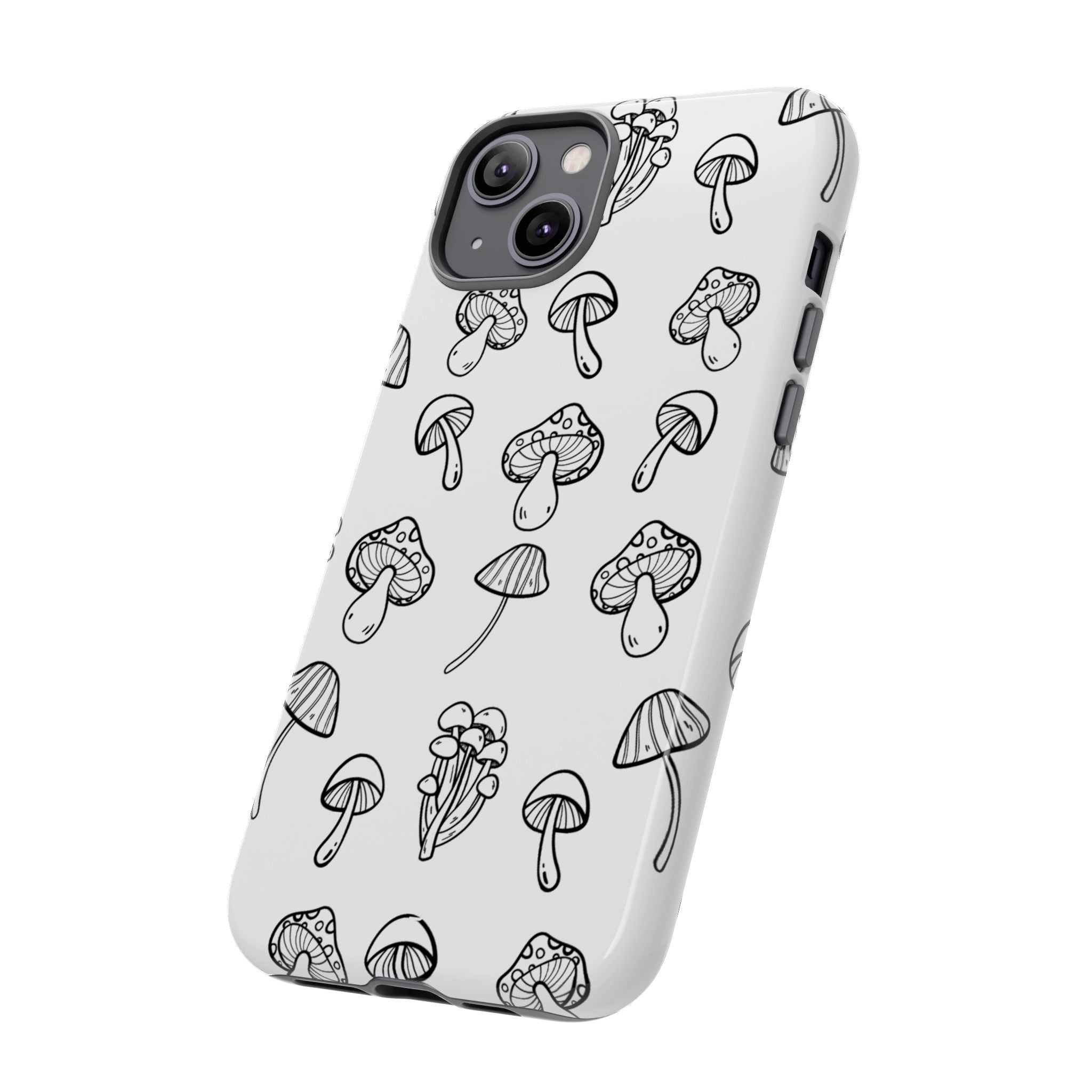 Mushroom Line Play - iPhone Case