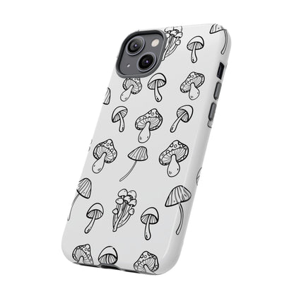 Mushroom Line Play - iPhone Case