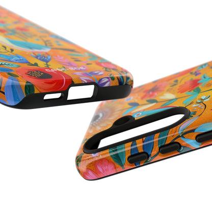 Colorful Birds Bloom Samsung S24 Case - Tough
