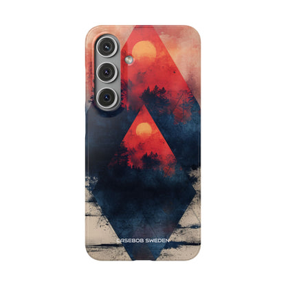 Red Sky Serenity - Slim Samsung S24 Phone Case