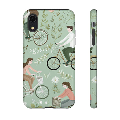 Pastel Bike Ride Romance - Protective Phone Case