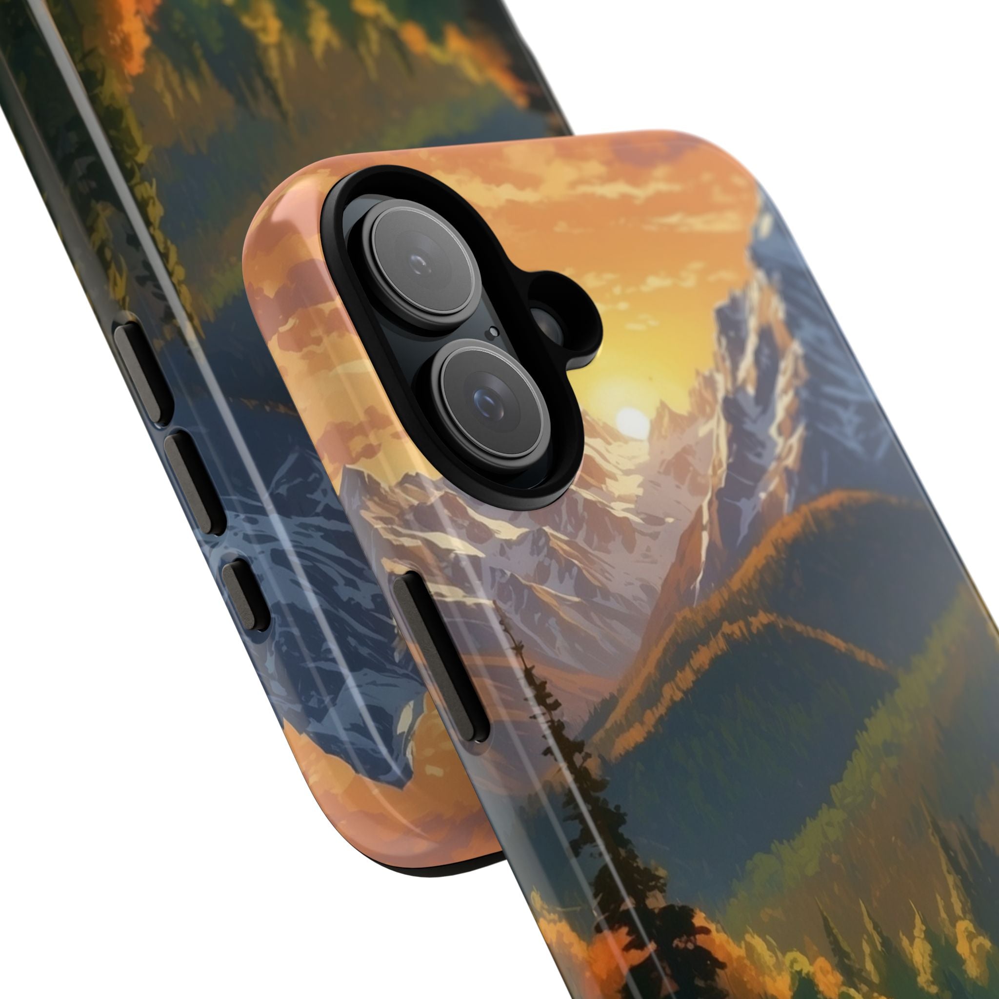 Mountain Reflections Glimmer - iPhone Case