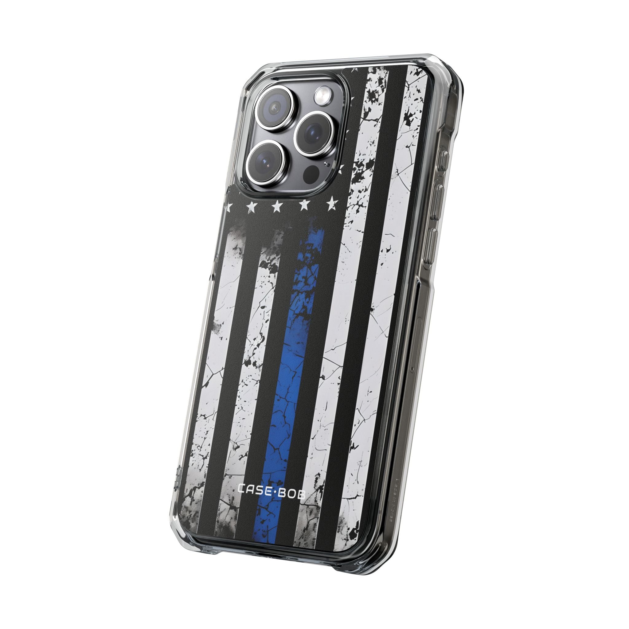 Blue Stripe Flag iPhone 15 Pro Max Case - Impact