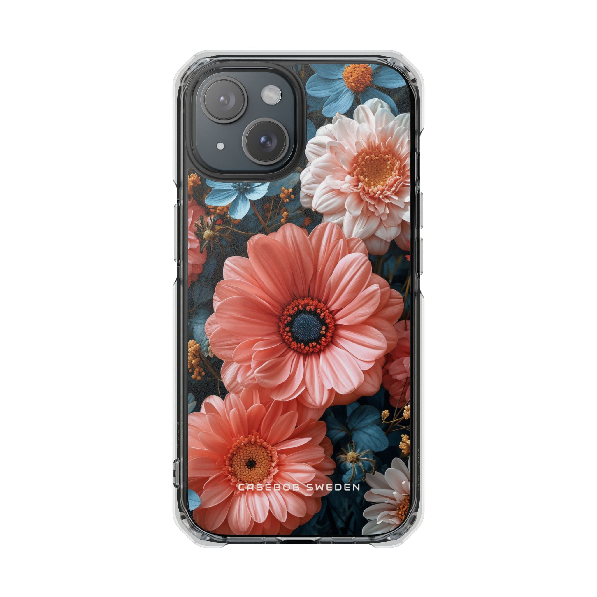 Surreal Floral Harmony iPhone 15 - Clear Impact Phone Case