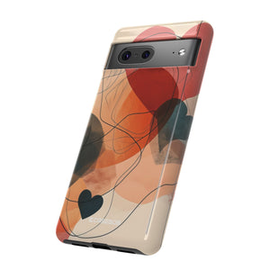 Abstract Heart Harmony | Protective Phone Case for Google Pixel