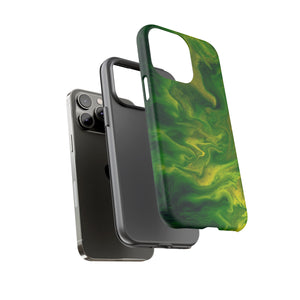 Green Smoke Ink Art iPhone Case (Protective) Phone Case