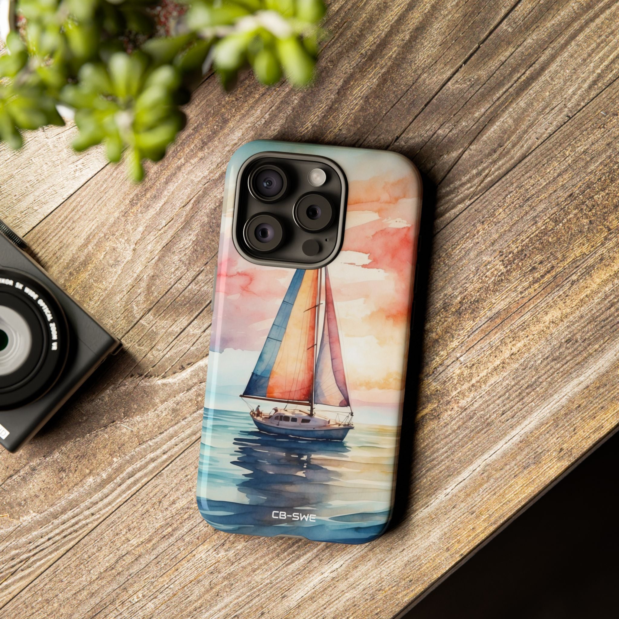 Sailboat Glides Calm - iPhone Case