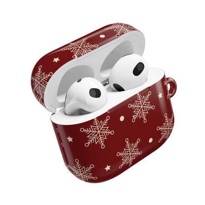 Kreemi Lumihiutaleet Karmiini - AirPods Case