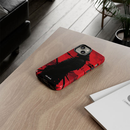 Red Samurai Shadow - iPhone Case