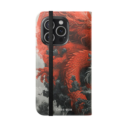 Twin Dragons Dance - iPhone 15 Pro Case - Portemonnee