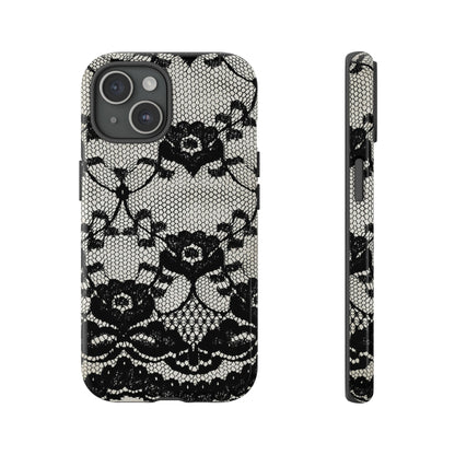 Lilrunge Gothic Flower - Protective Phone Case