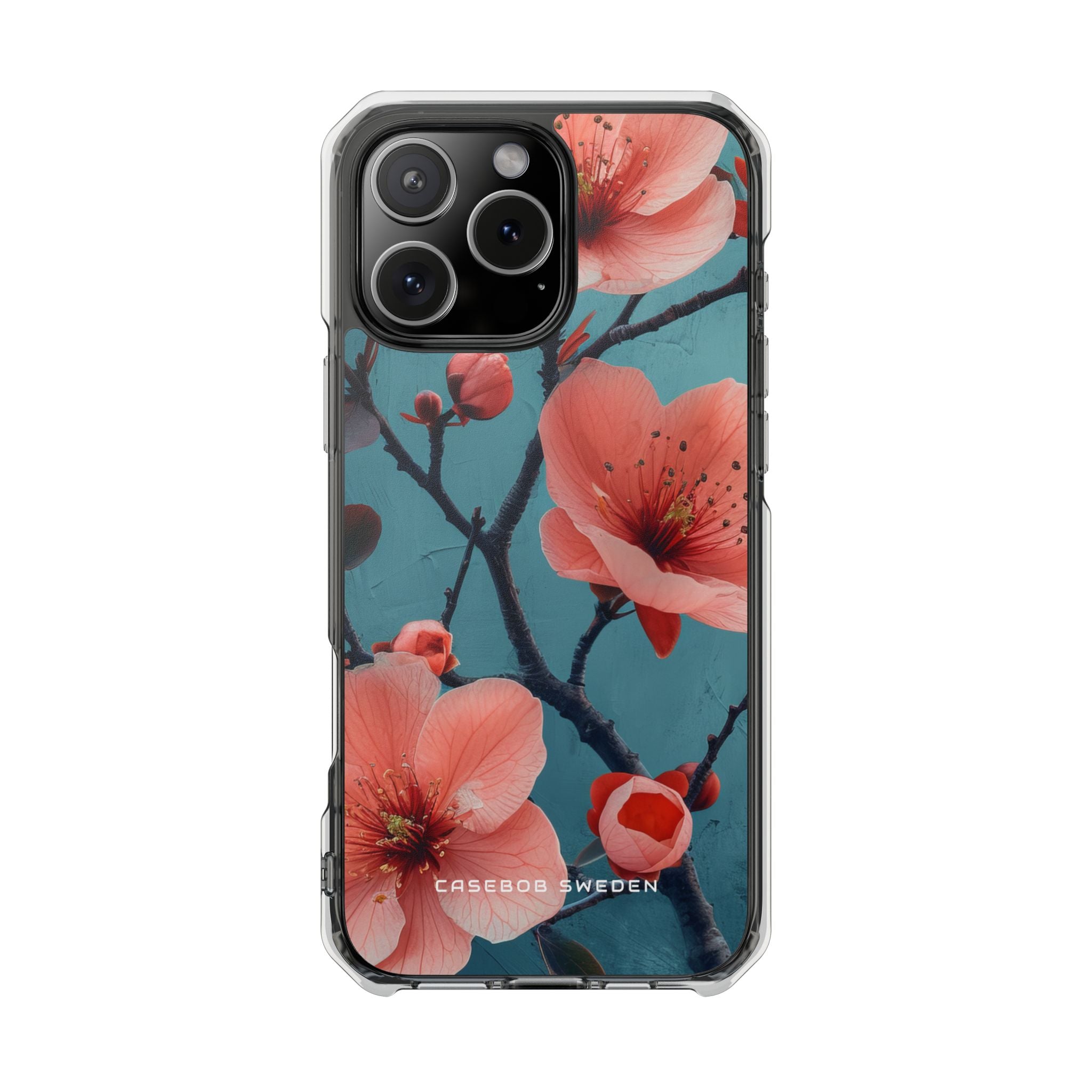 Floral Harmony Burst iPhone 16 - Clear Impact Phone Case