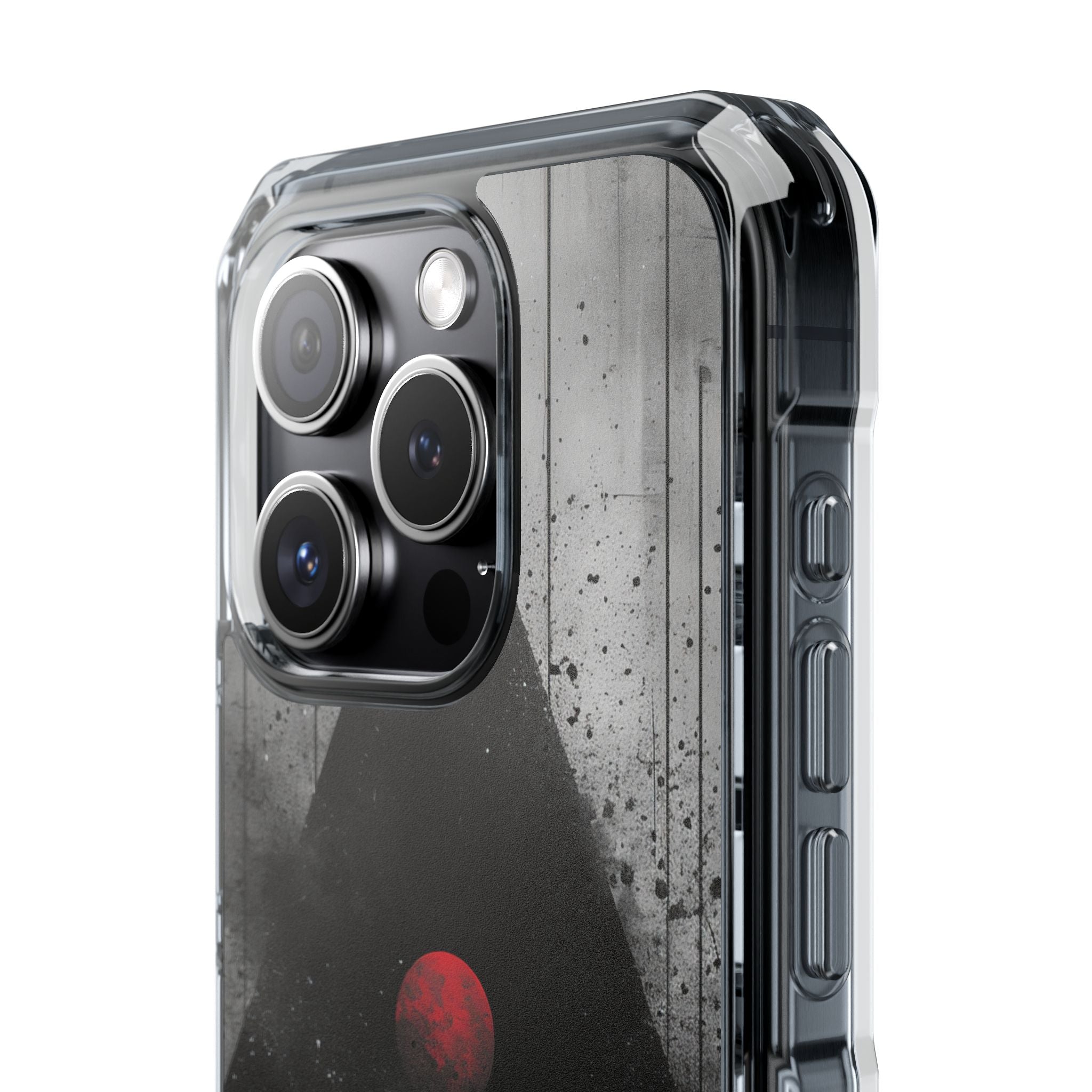 Crimson Core Geometry iPhone 15 - Impact Clear+