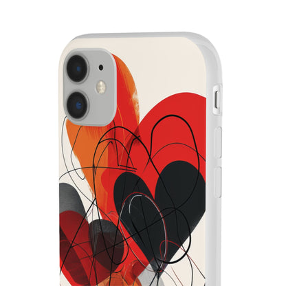 Fiery Hearts | Flexible Phone Case for iPhone