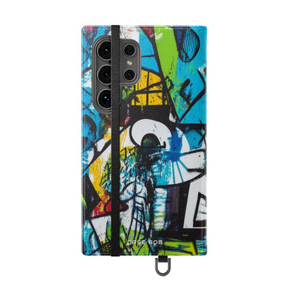 Bold Shapes Blue - Samsung S24 Ultra Case - Wallet