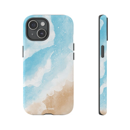 Serene Coastal Whispers - iPhone Case
