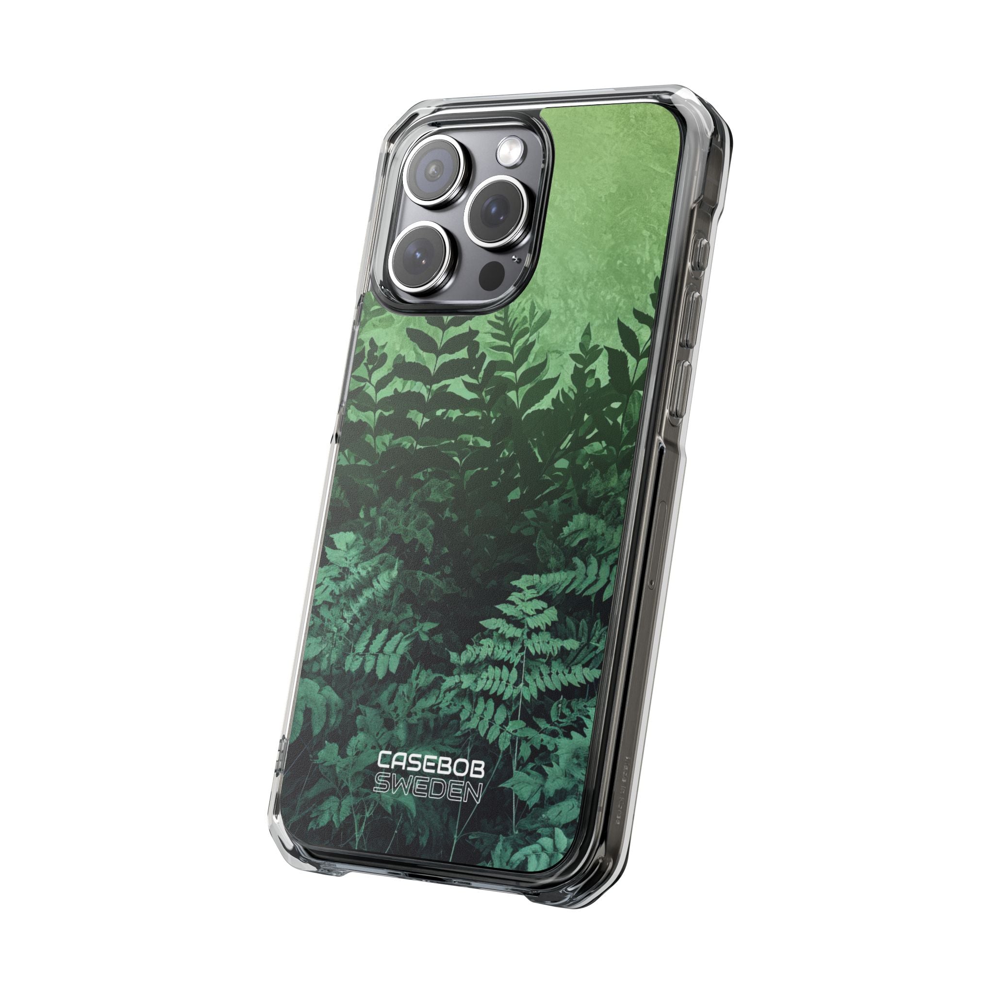 Verdant Fern Silhouettes iPhone 15 - Impact Clear+