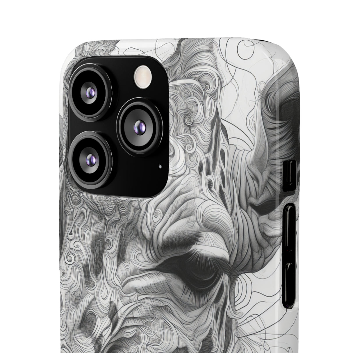 Monochrome Giraffe | Slim Phone Case for iPhone